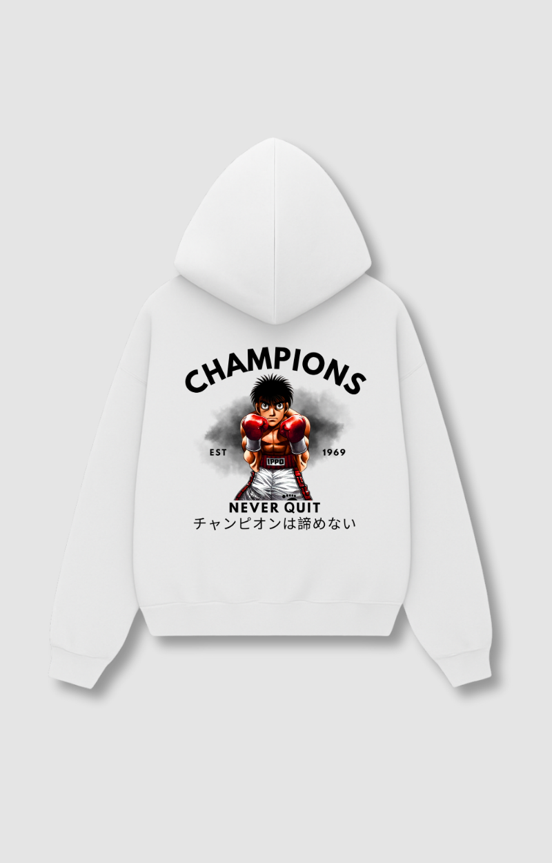 "NEVER QUIT" HOODIE