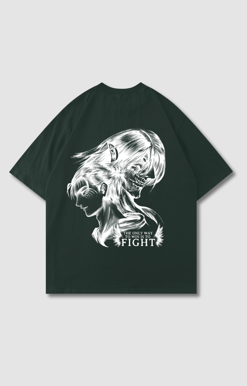 "FIGHT" OVERSIZED SHIRT