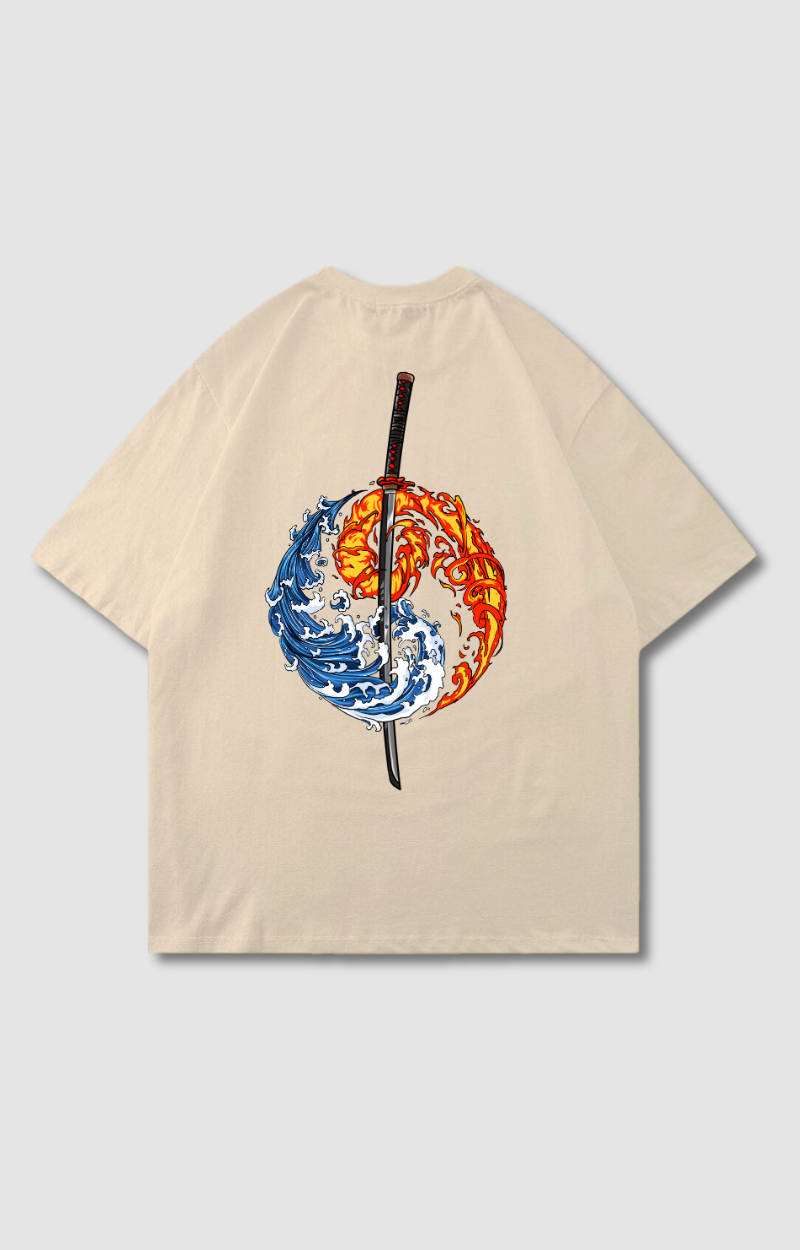 "YIN & YANG KATANA" OVERSIZED SHIRT