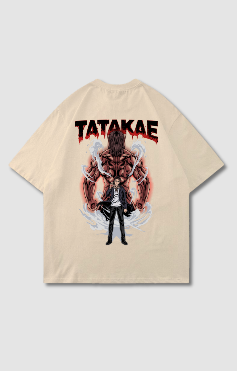 "TATAKAE" OVERSIZED SHIRT
