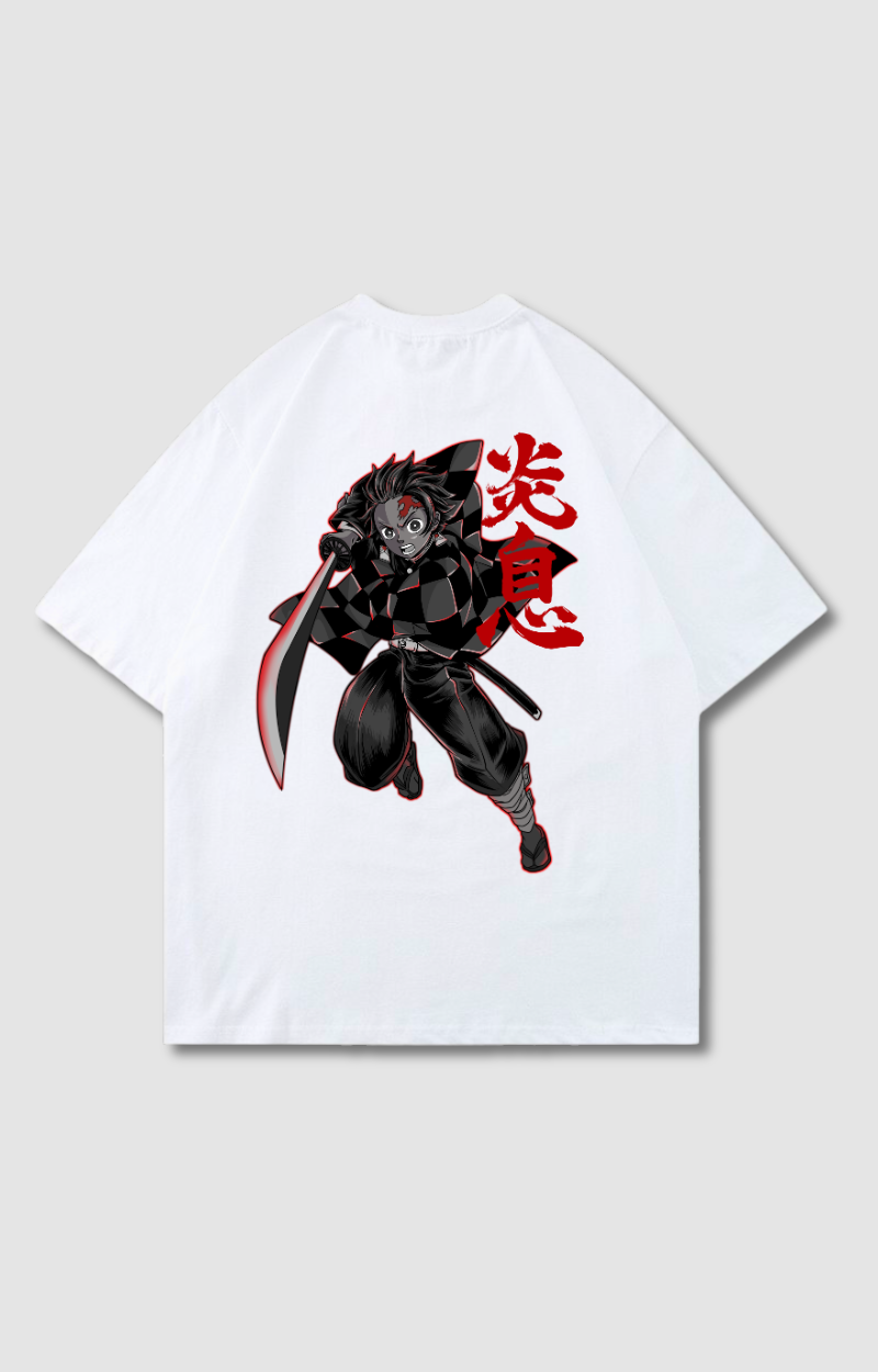 "BURNING SPIRIT" OVERSIZED SHIRT