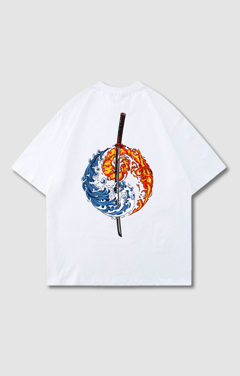 "YIN & YANG KATANA" OVERSIZED SHIRT