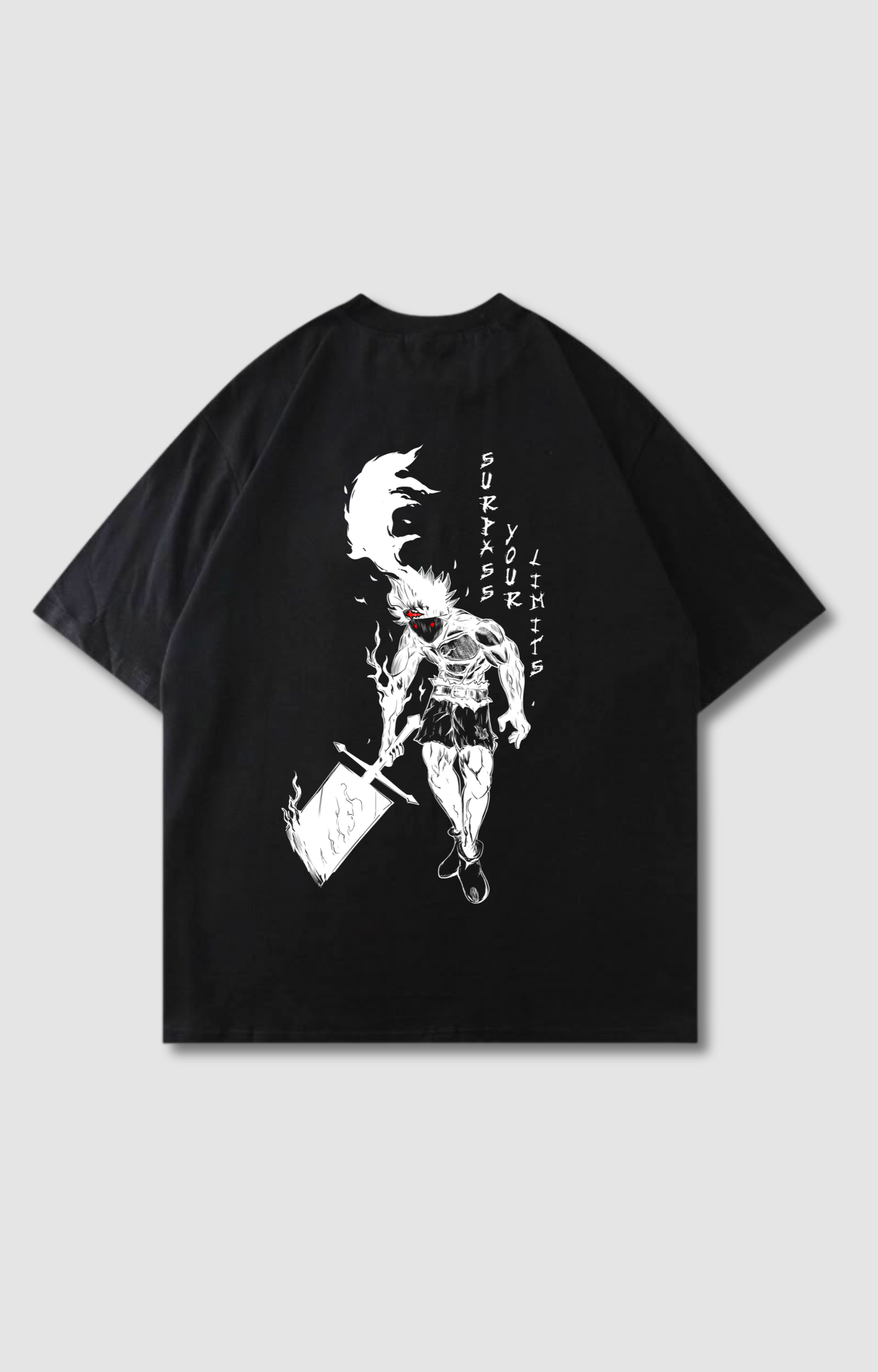 "SURPASS YOUR LIMITS" OVERSIZED SHIRT