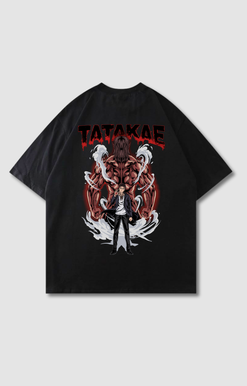 "TATAKAE" OVERSIZED SHIRT