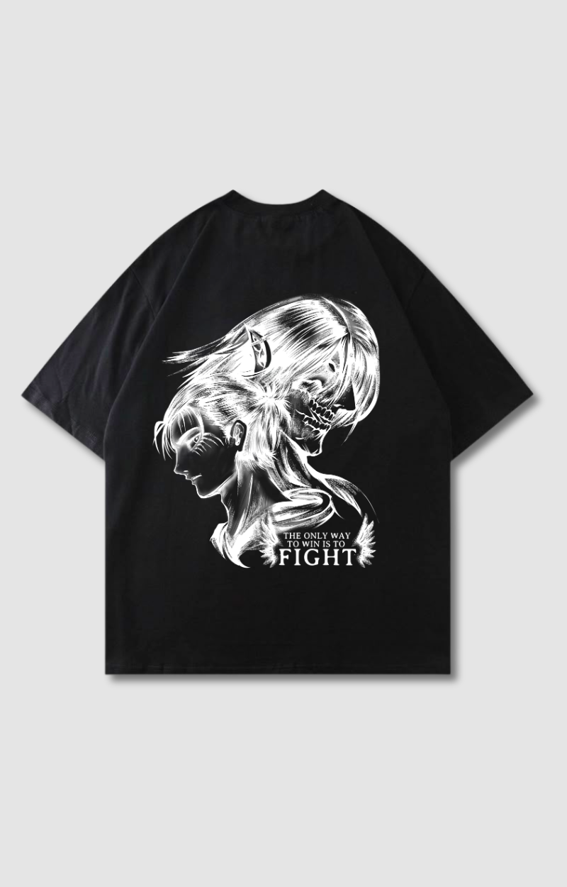 "FIGHT" OVERSIZED SHIRT