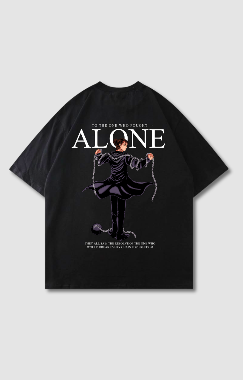 "ALONE" OVERSIZED SHIRT