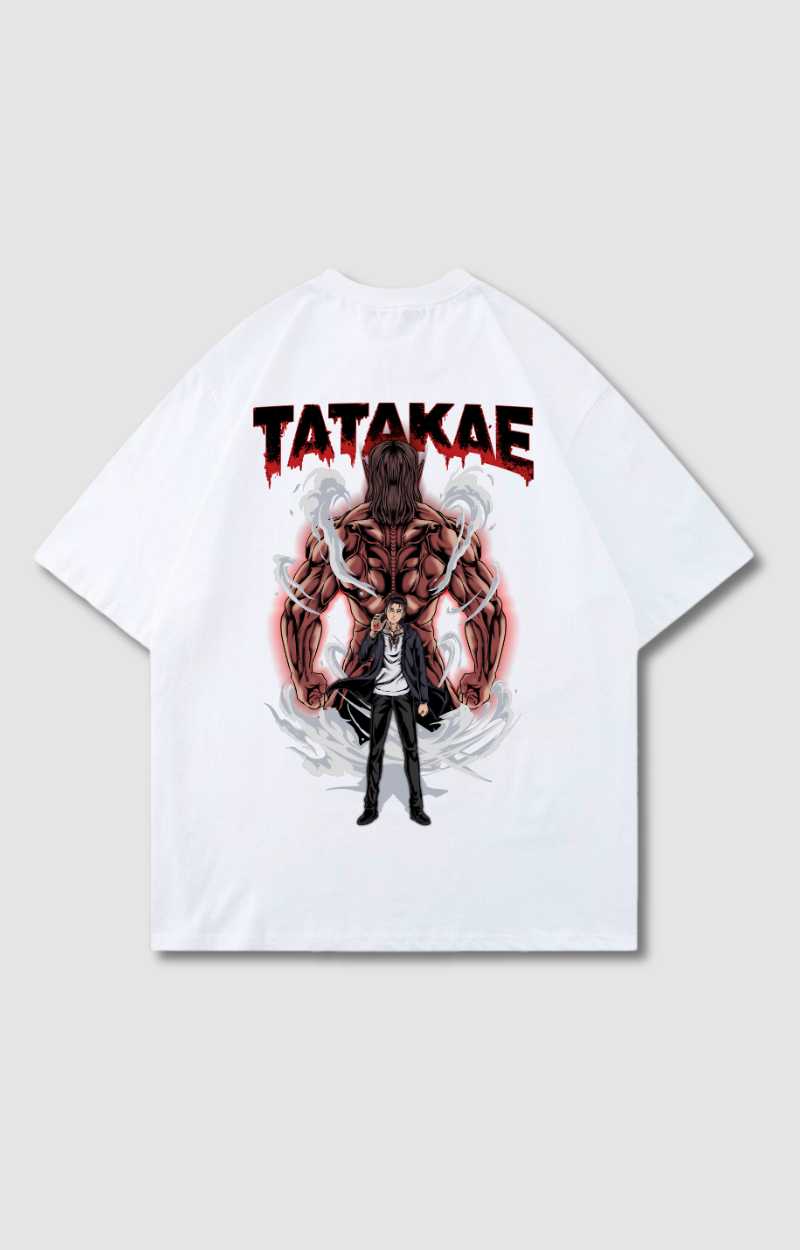 "TATAKAE" OVERSIZED SHIRT