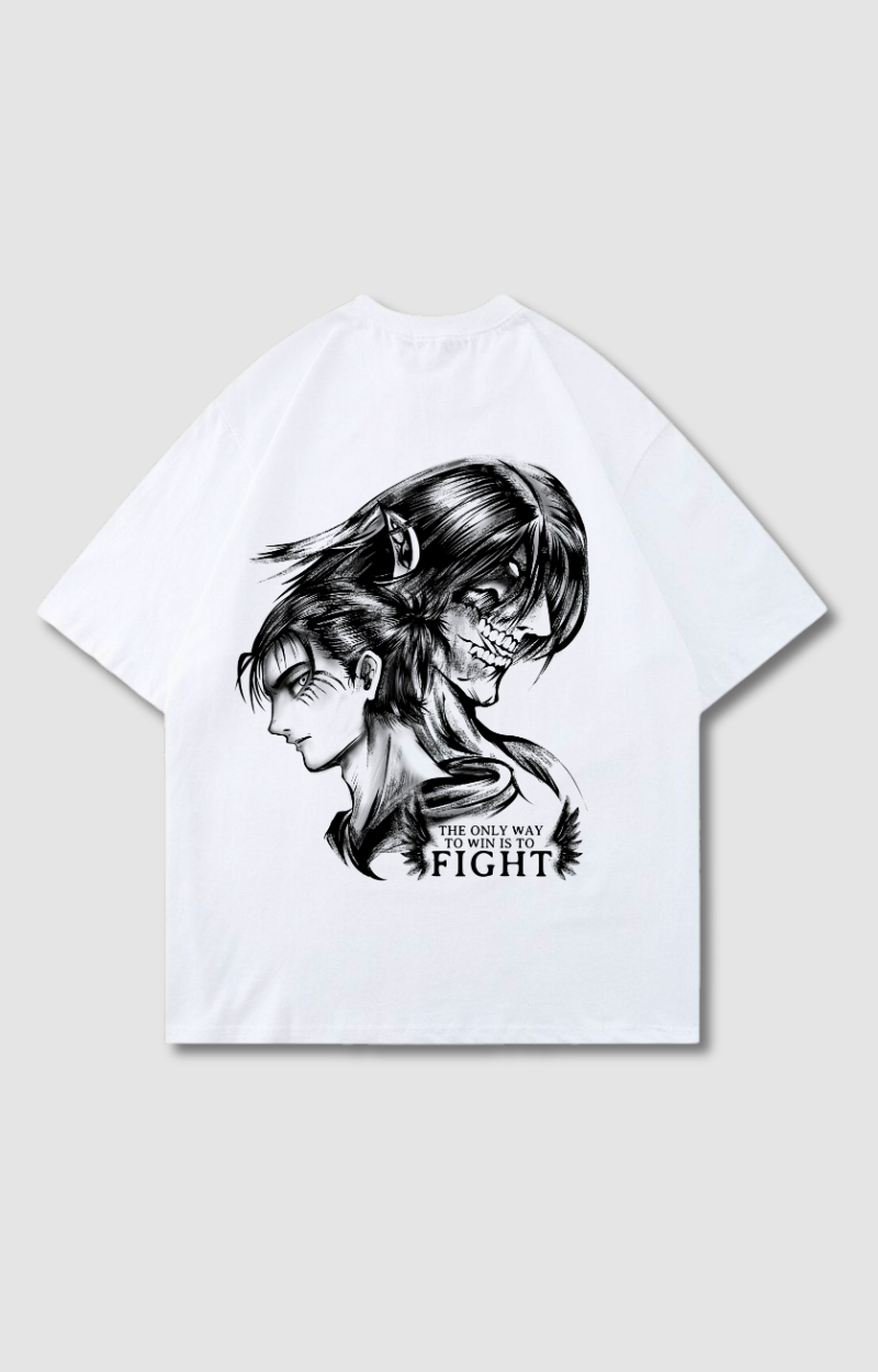 "FIGHT" OVERSIZED SHIRT