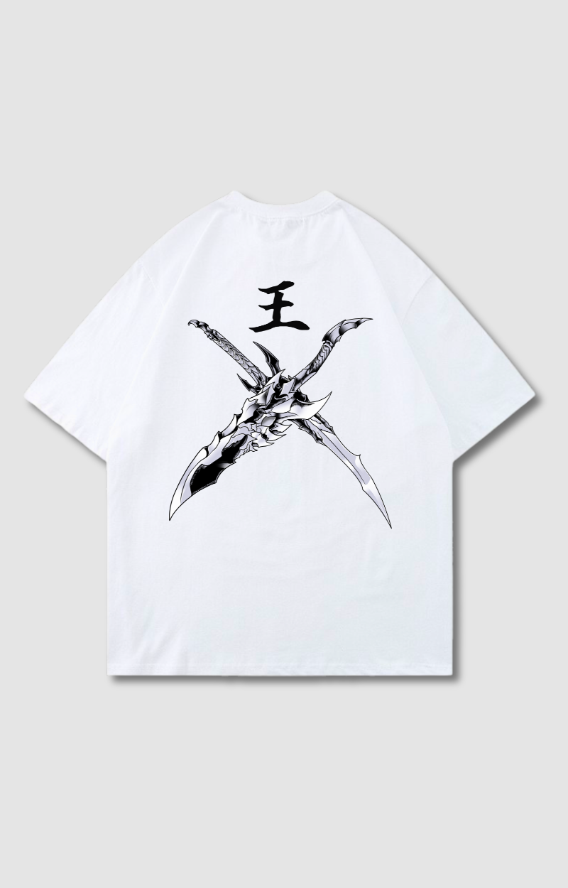 "SHADOW BLADES" OVERSIZED SHIRT