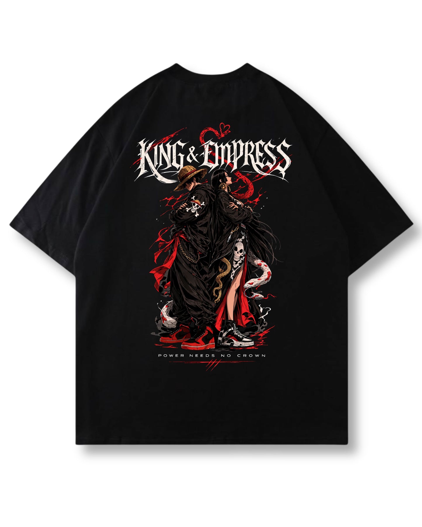 "KING & EMPRESS" OVERSIZED SHIRT