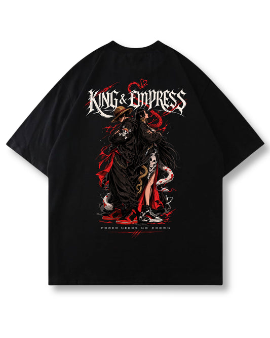 "KING & EMPRESS" OVERSIZED SHIRT