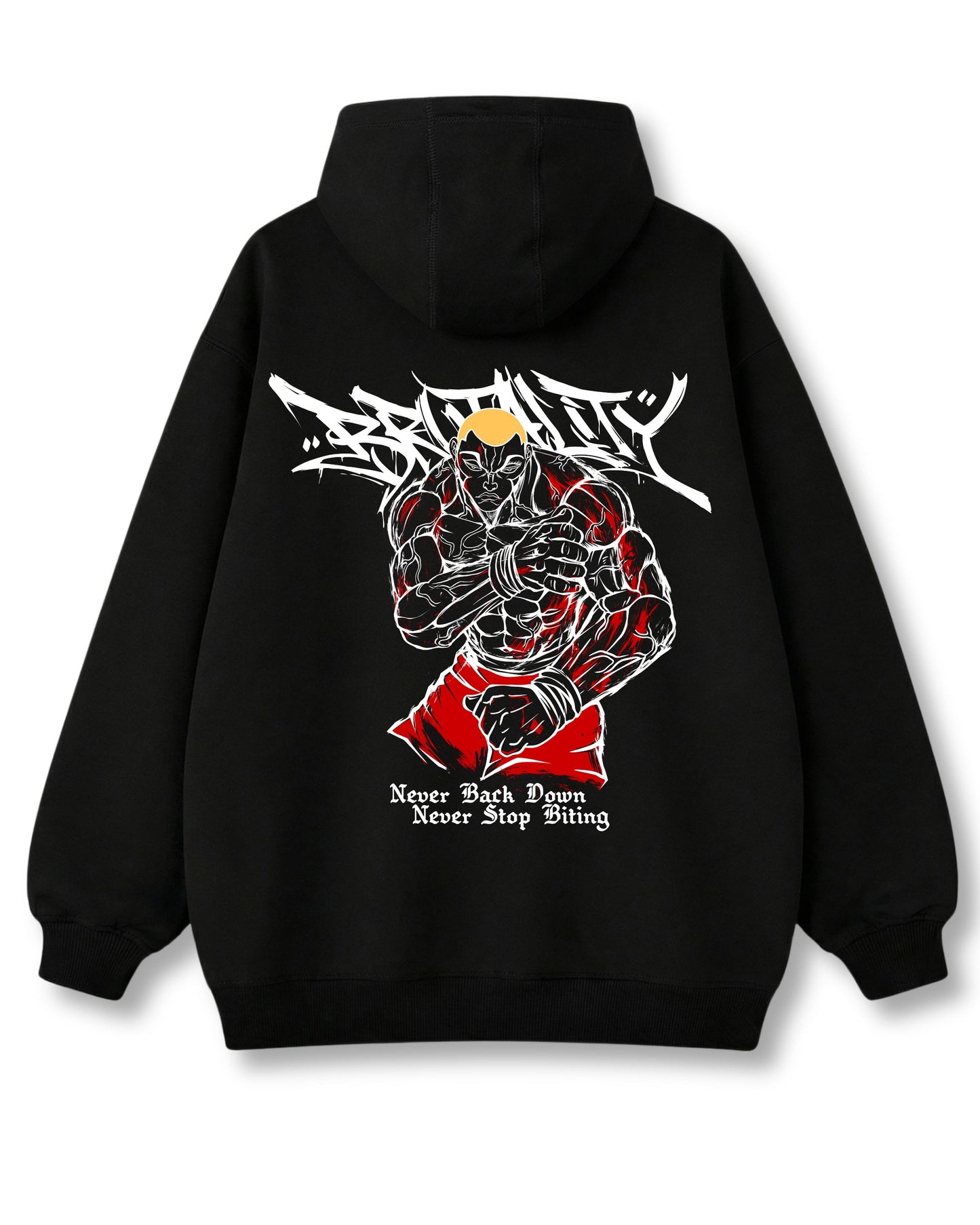 "BRUTALITY" OVERSIZED HOODIE