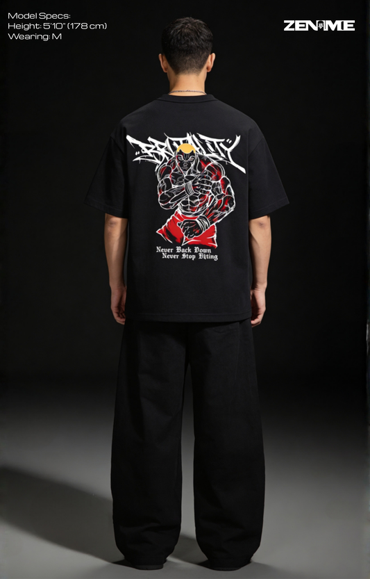 "BRUTALITY" OVERSIZED SHIRT