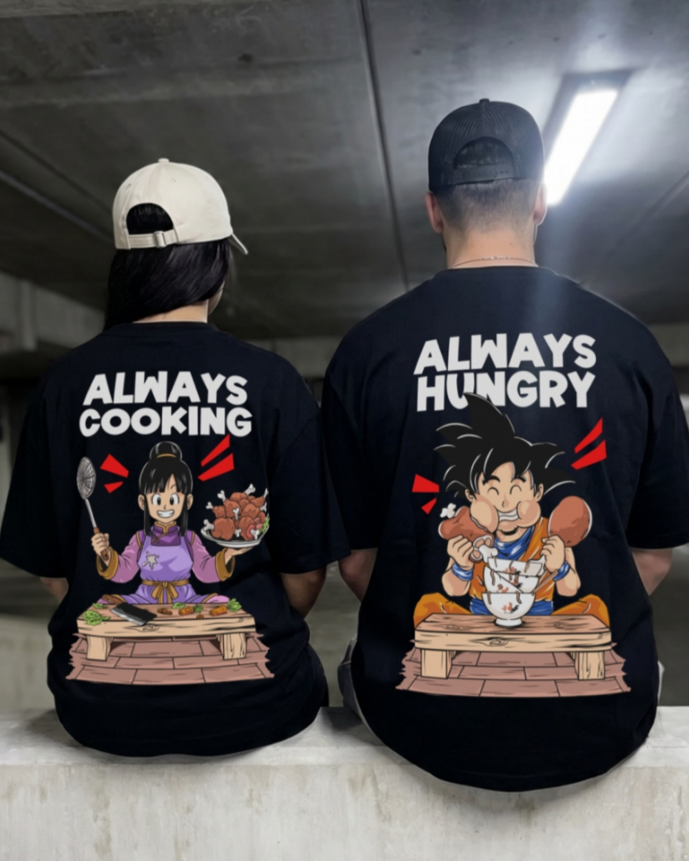 ALWAYS COOKING COUPLE SHIRT