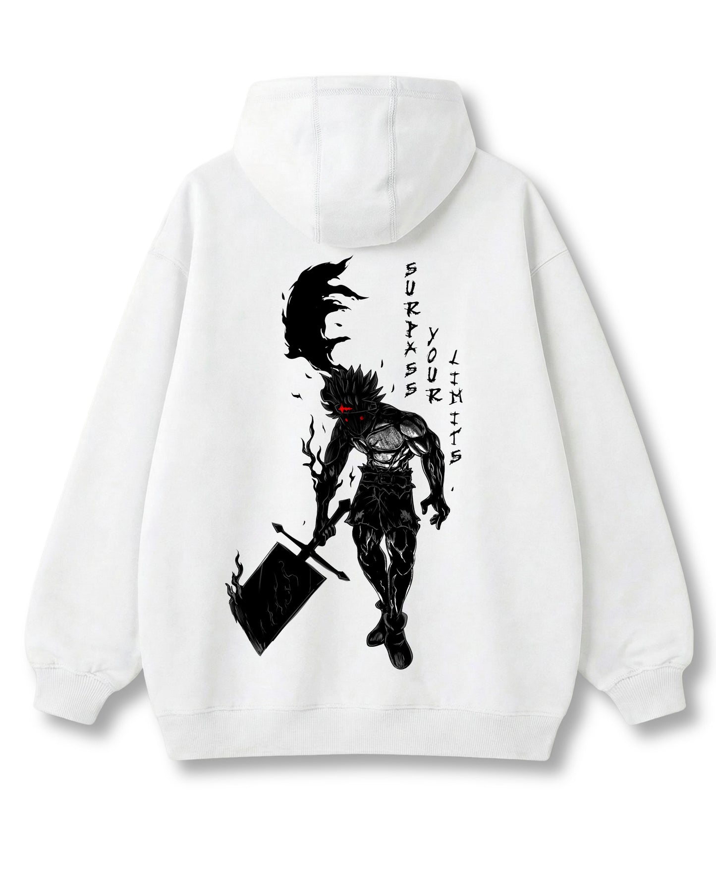 "SURPASS LIMITS" OVERSIZED HOODIE