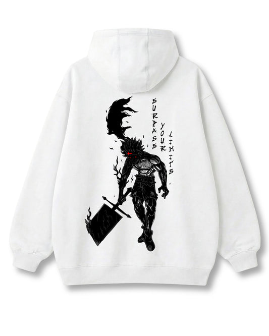 "SURPASS LIMITS" OVERSIZED HOODIE