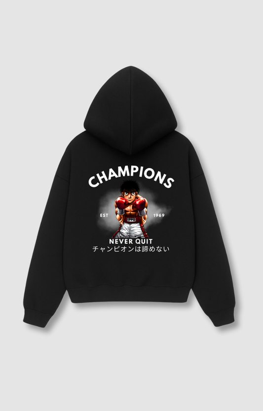 "NEVER QUIT" HOODIE