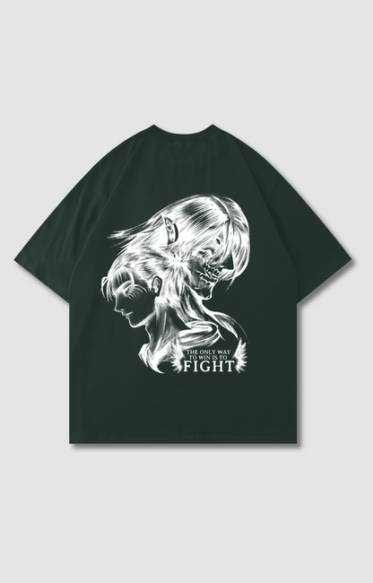 "FIGHT" OVERSIZED SHIRT