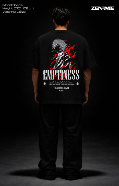 "EMPTINESS" OVERSIZED SHIRT