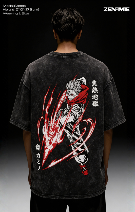 "SCORCHING HELL" VINTAGE SHIRT