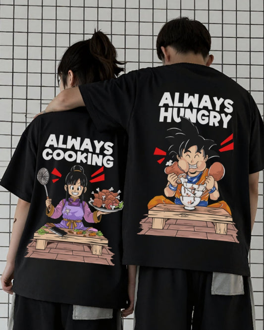 ALWAYS COOKING COUPLE SHIRT
