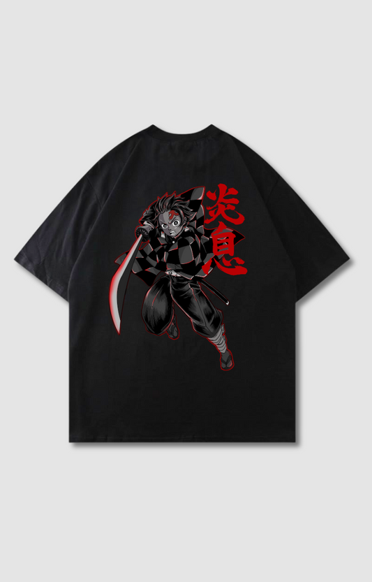 "BURNING SPIRIT" OVERSIZED SHIRT