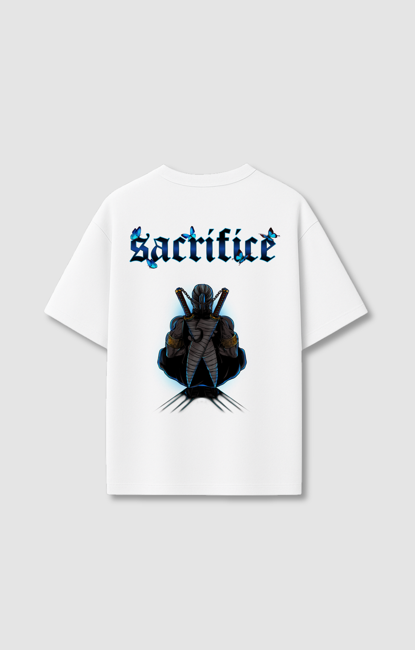 "SACRIFICE" OVERSIZED SHIRT