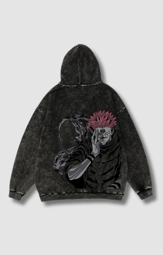 "KING OF CURSES V2" VINTAGE HOODIE