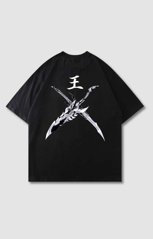 "SHADOW BLADES" OVERSIZED TEE