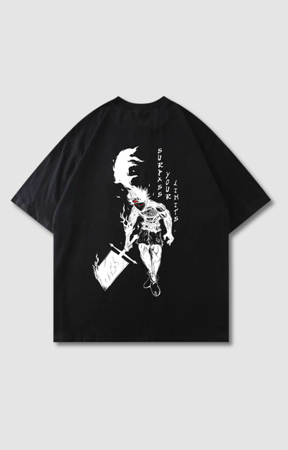 "SURPASS YOUR LIMITS" OVERSIZED SHIRT