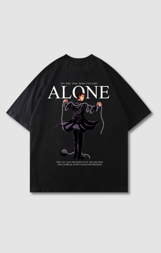 "ALONE" OVERSIZED SHIRT