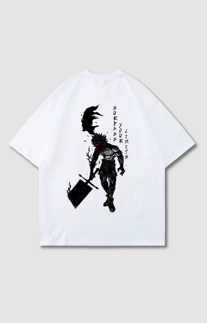 "SURPASS YOUR LIMITS" OVERSIZED SHIRT