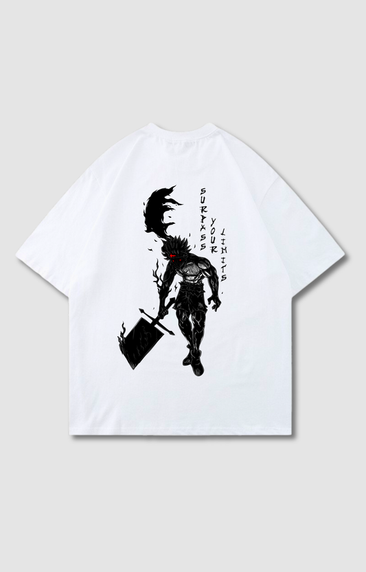 "SURPASS YOUR LIMITS" OVERSIZED SHIRT