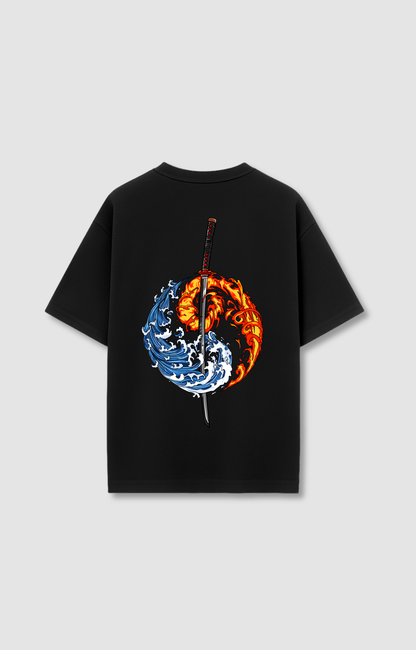 "YIN & YANG KATANA" OVERSIZED SHIRT