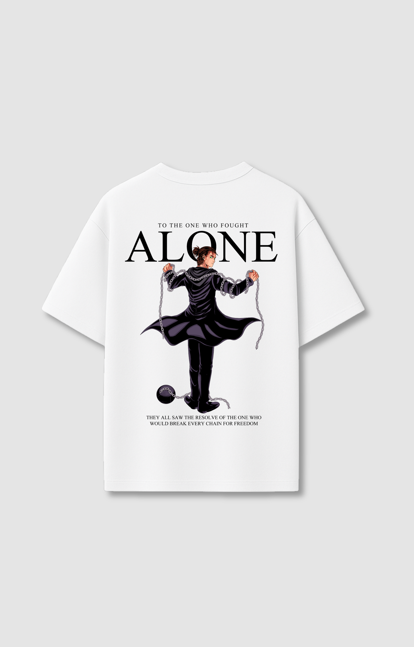 "ALONE" OVERSIZED SHIRT