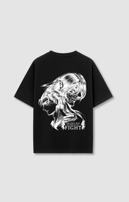 "FIGHT" OVERSIZED SHIRT