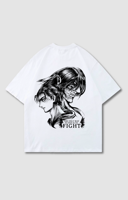 "FIGHT" OVERSIZED SHIRT