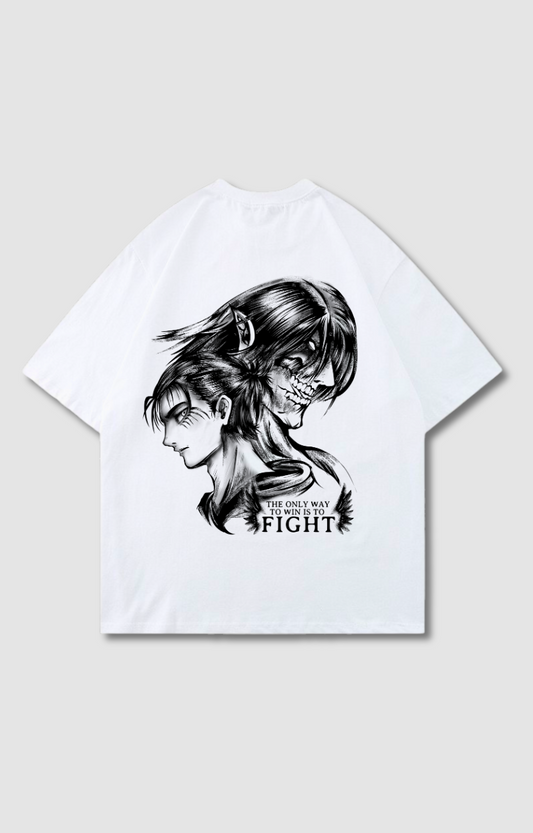 "FIGHT" OVERSIZED SHIRT