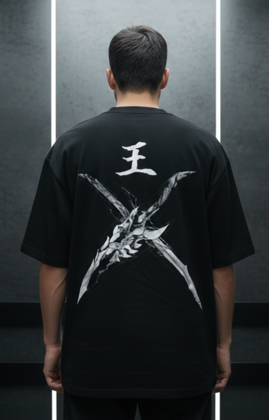 "SHADOW BLADES" OVERSIZED SHIRT
