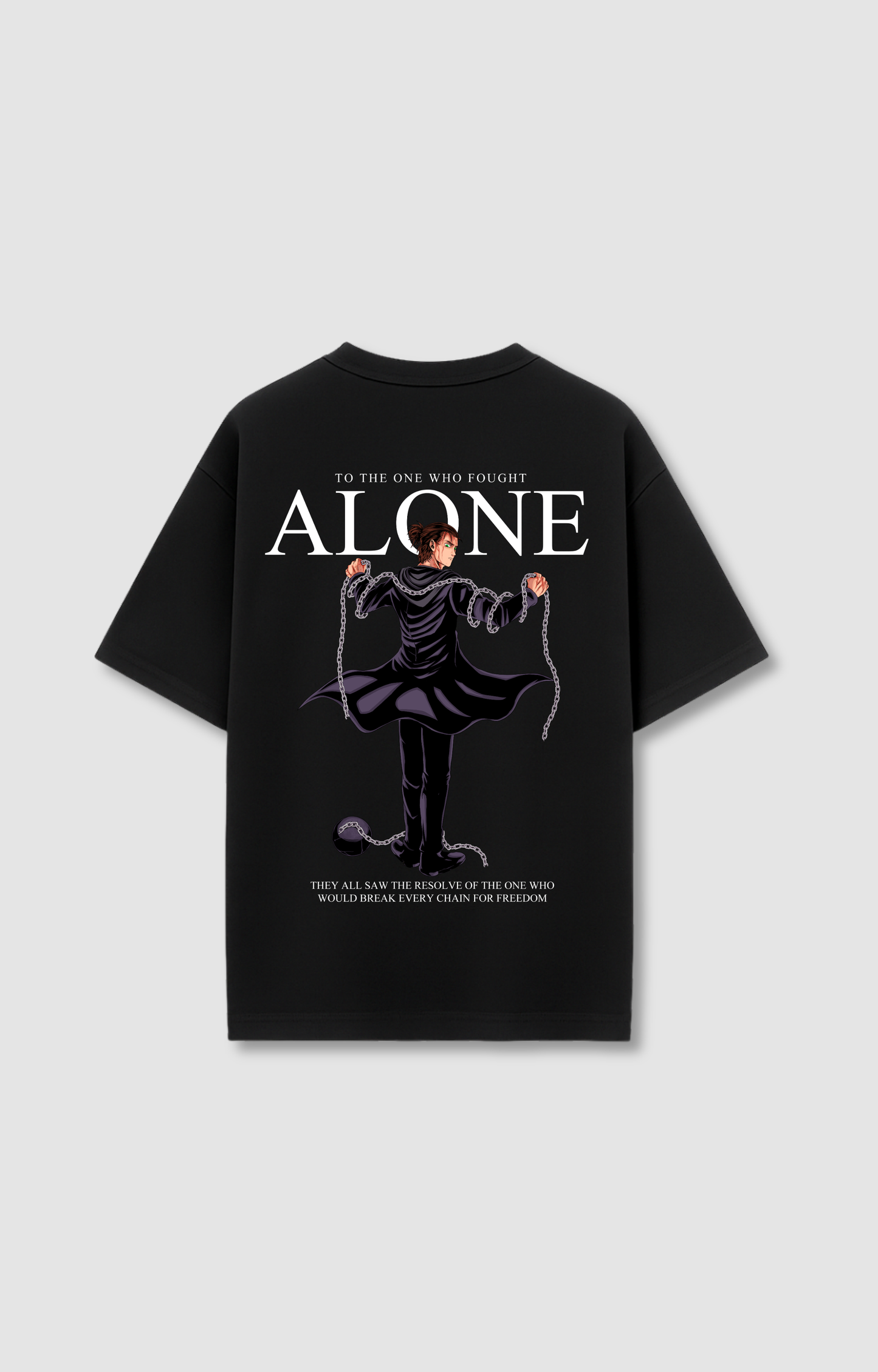 "ALONE" OVERSIZED SHIRT