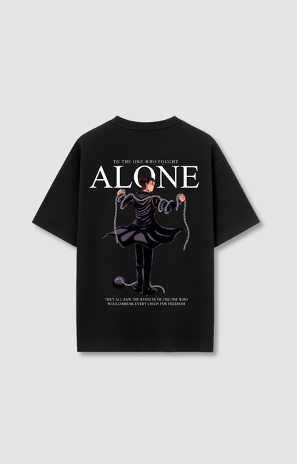 "ALONE" OVERSIZED SHIRT