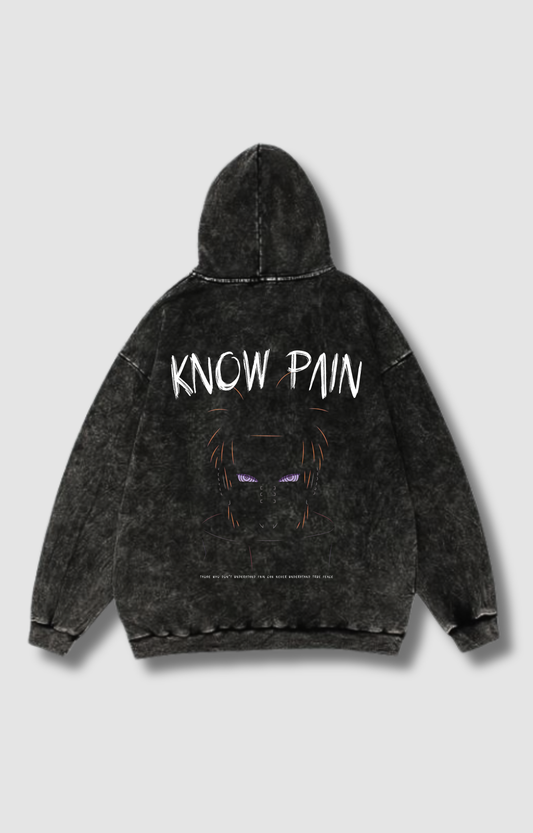 "KNOW PAIN" VINTAGE HOODIE