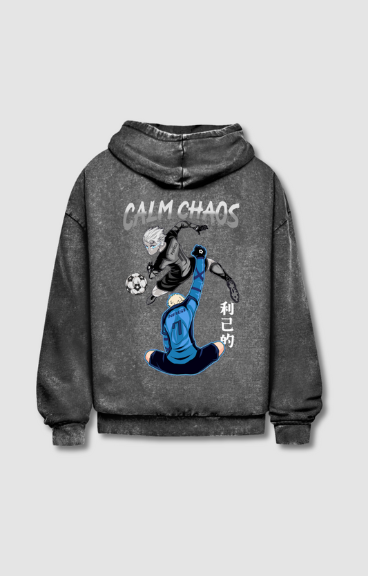"CALM CHAOS" VINTAGE HOODIE