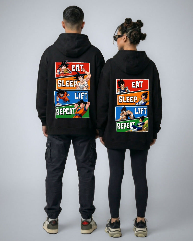 LIFT REPEAT COUPLE HOODIE