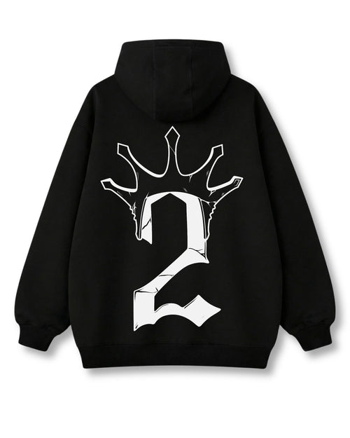 Espada 2 oversized hoodie in black with anime graphic print