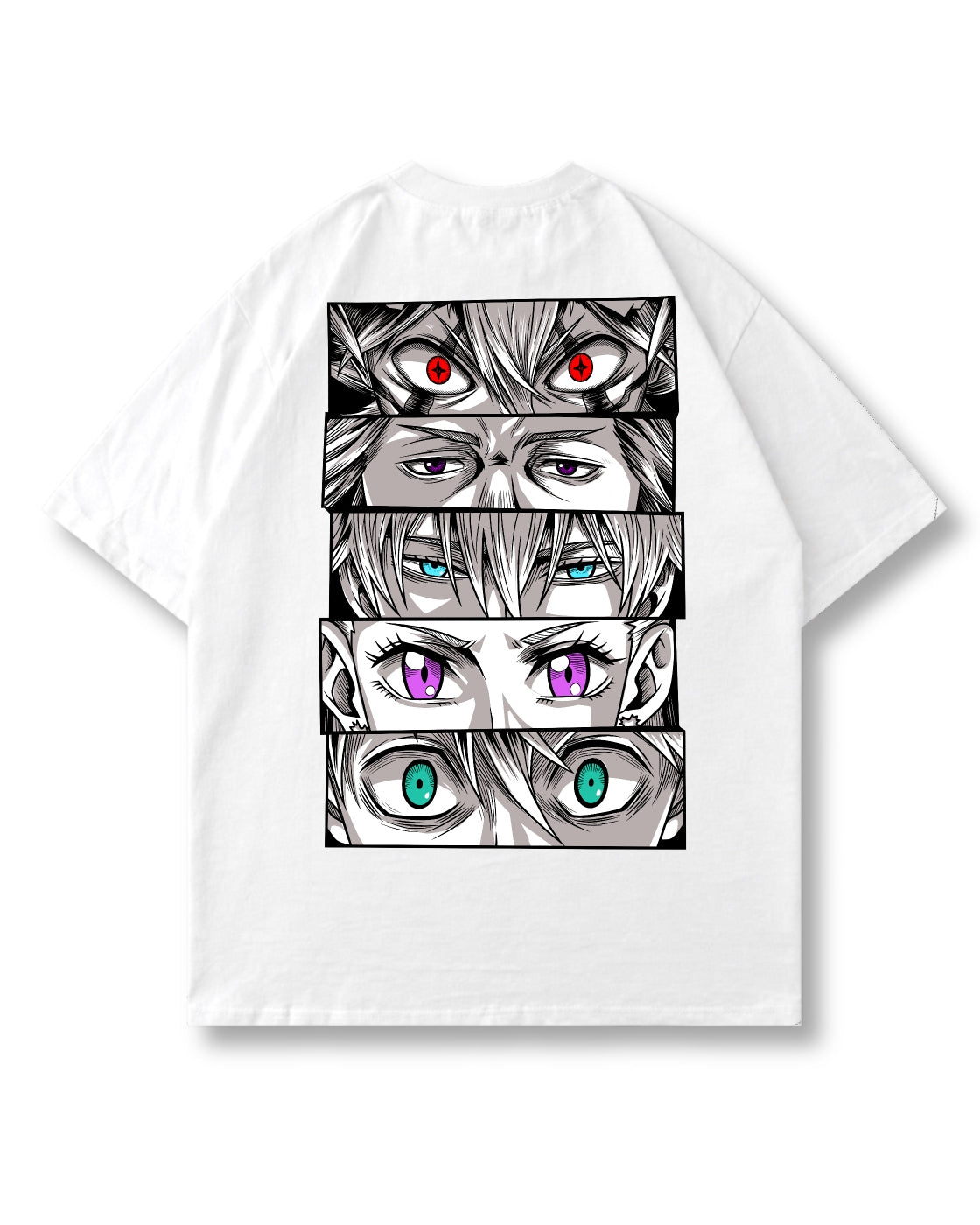 BLACK BULLS EYES OVERSIZED SHIRT