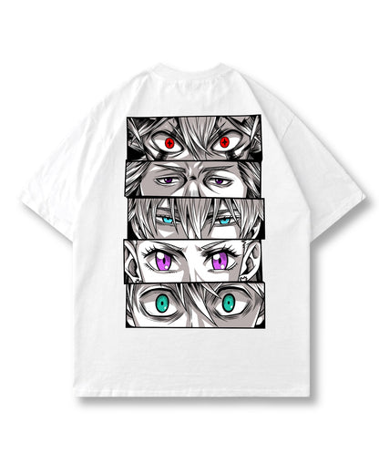 BLACK BULLS EYES OVERSIZED SHIRT
