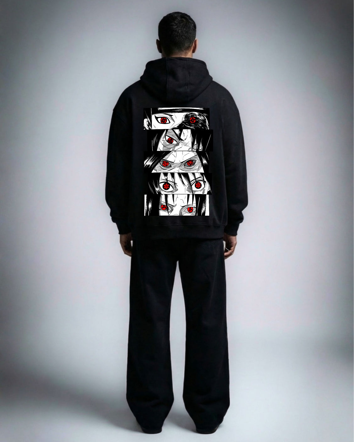 MANGEKYO EYES OVERSIZED HOODIE