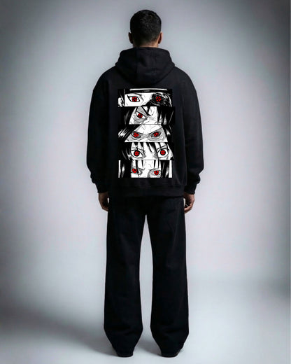 MANGEKYO EYES OVERSIZED HOODIE