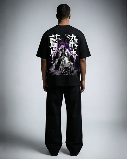 Silent King oversized shirt in white worn by a model